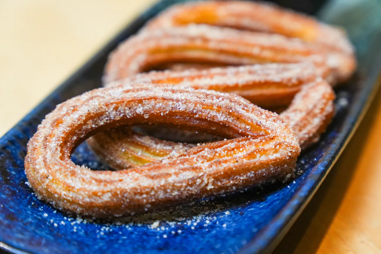 Churros with cinnamon sugar